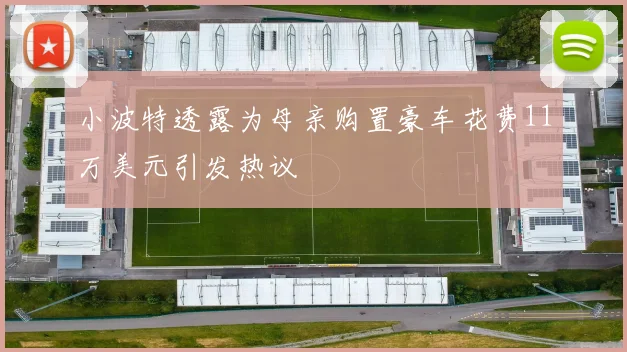 小波特透露为母亲购置豪车花费11万美元引发热议